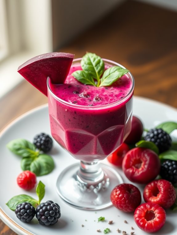 healthy beetroot berry blend