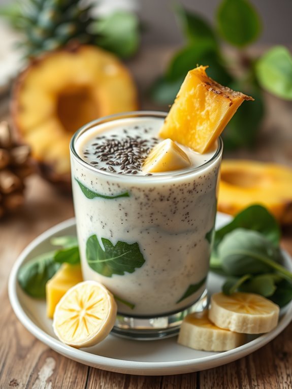 healthy chia coconut smoothie