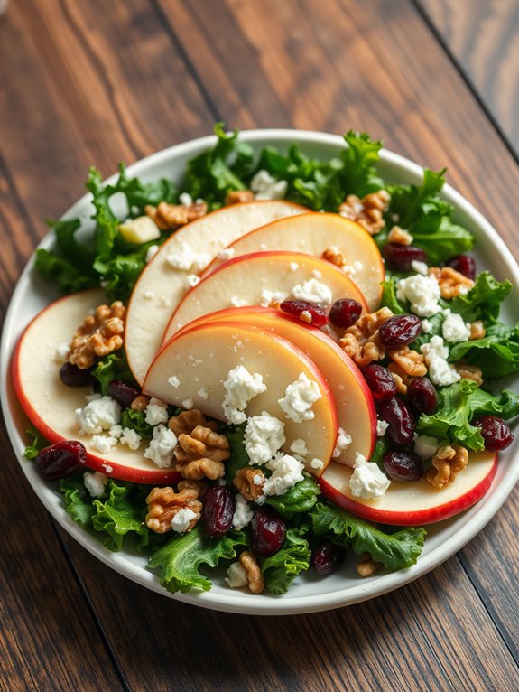 healthy kale apple salad