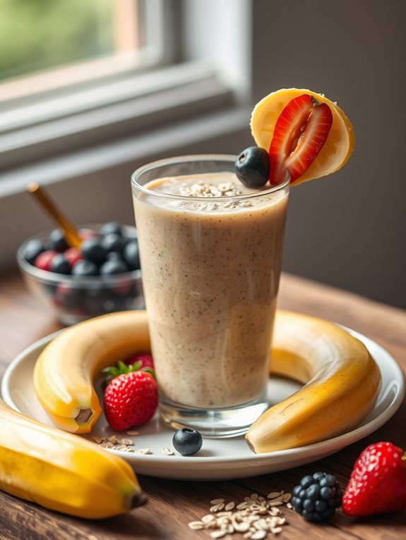 healthy oatmeal breakfast smoothie