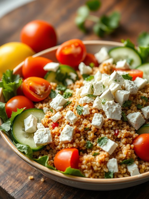 healthy quinoa burrito bowl