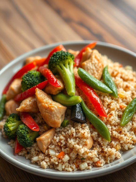 healthy quinoa chicken dish