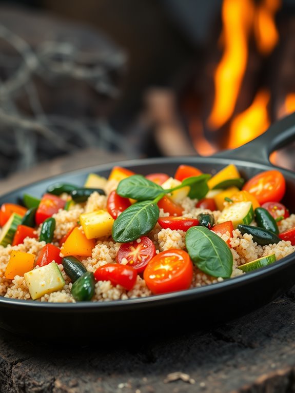 healthy quinoa vegetable dish