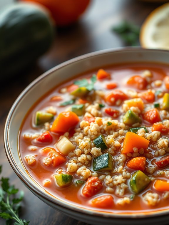 healthy quinoa vegetable soup