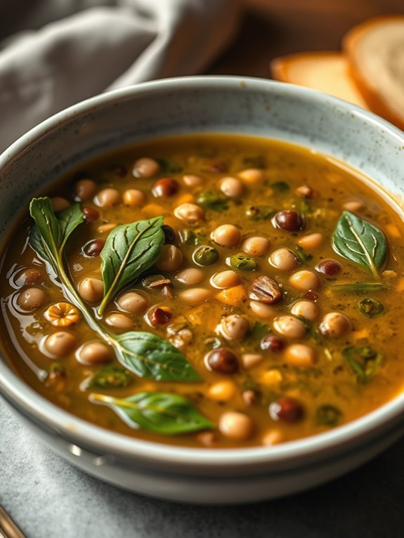 hearty bean and greens soup