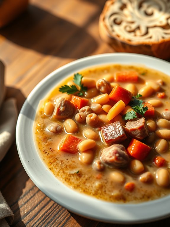 hearty bean and ham soup