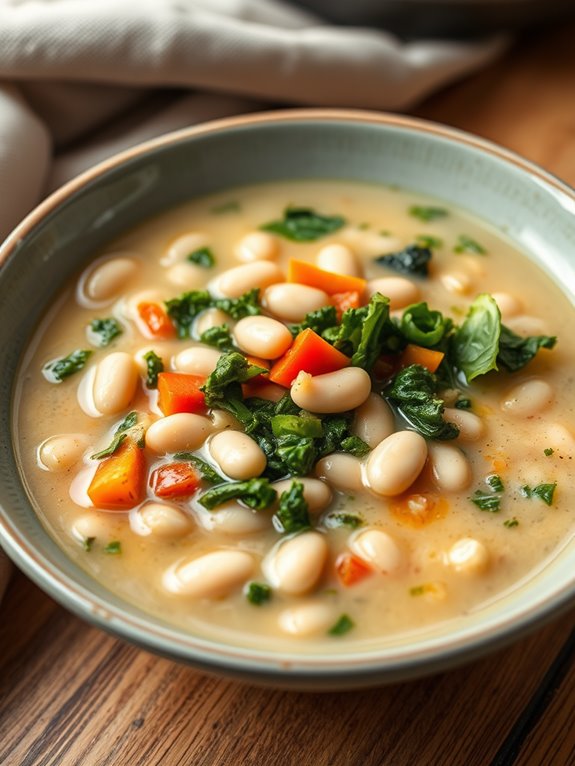 hearty bean and kale soup