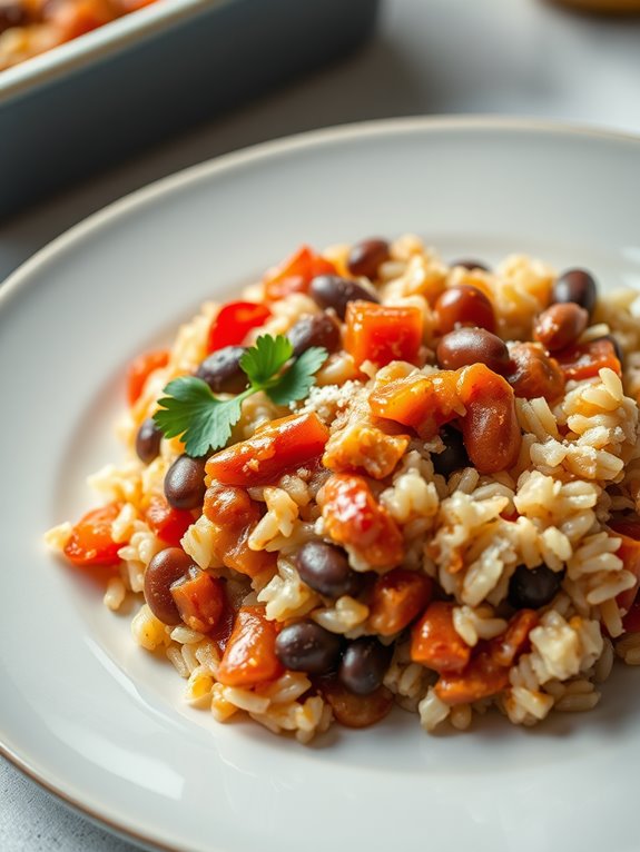 hearty bean rice dish