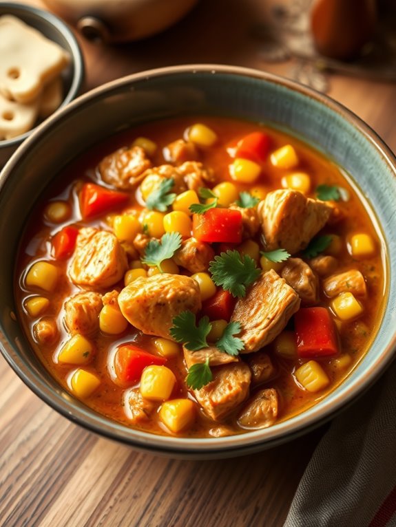 hearty chicken corn stew