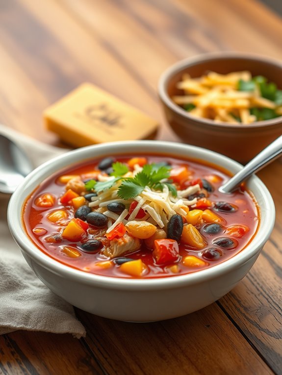 hearty chicken enchilada soup