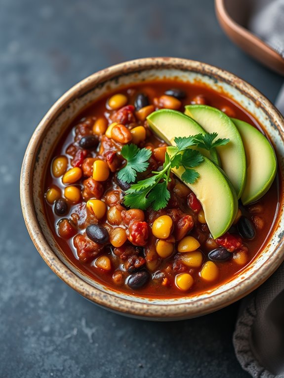 hearty chili with beans