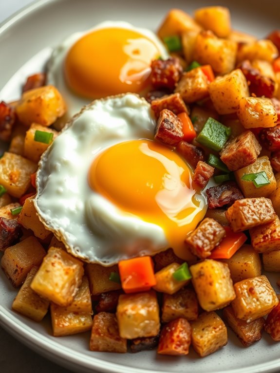 hearty egg and potato hash