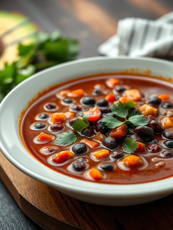 hearty flavorful bean soup