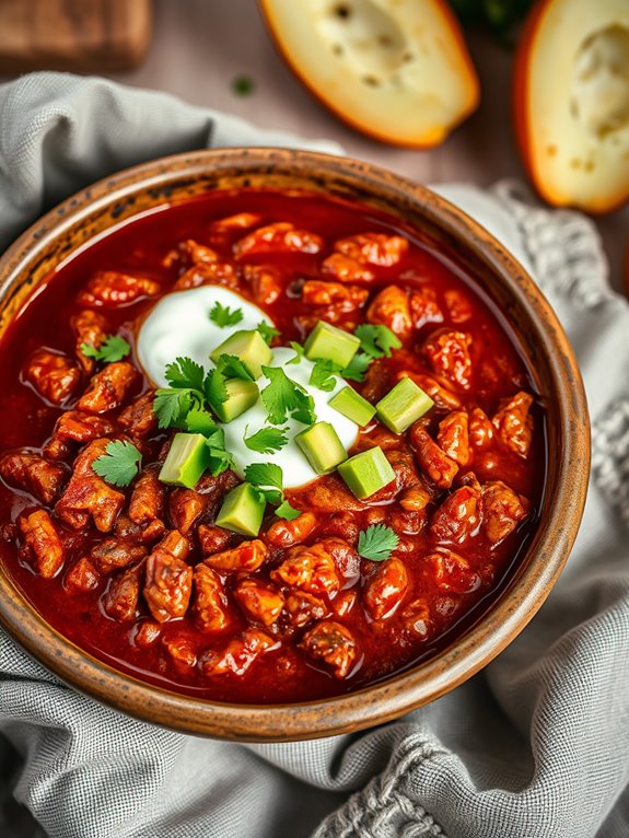 hearty flavorful turkey chili