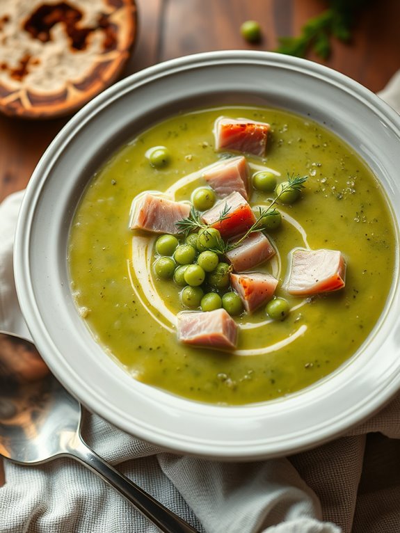 hearty ham and pea