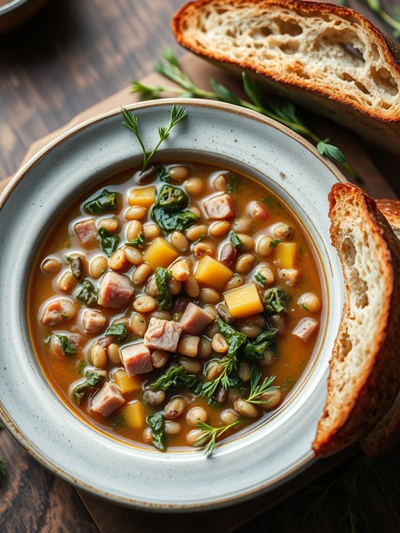 hearty ham lentil soup