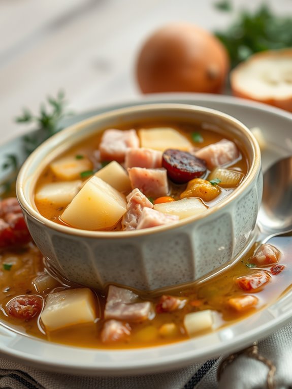 hearty ham potato soup