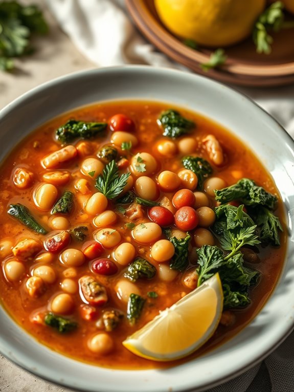 hearty kale and bean soup