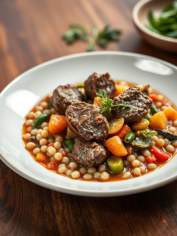 hearty lamb barley stew