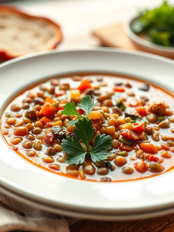 hearty lentil vegetable soup