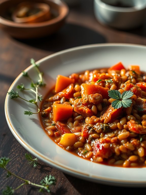 hearty lentil vegetable stew