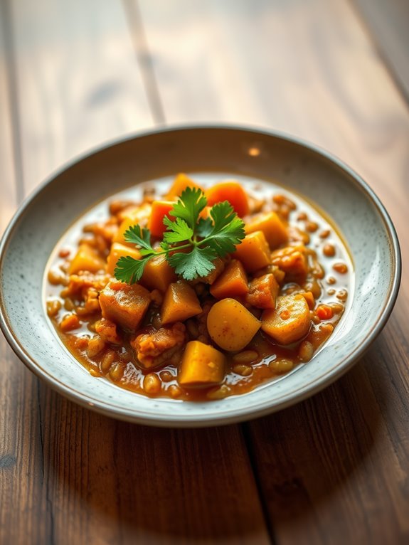 hearty lentil vegetable stew