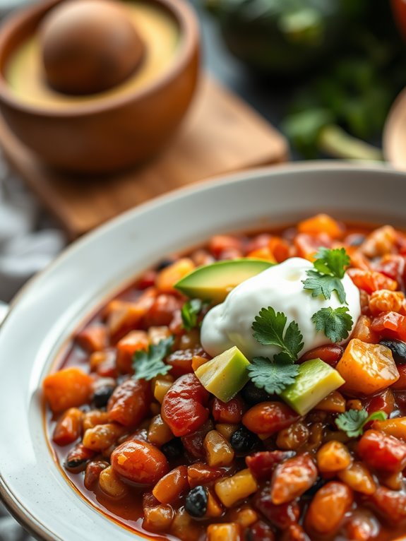 hearty meatless chili recipe