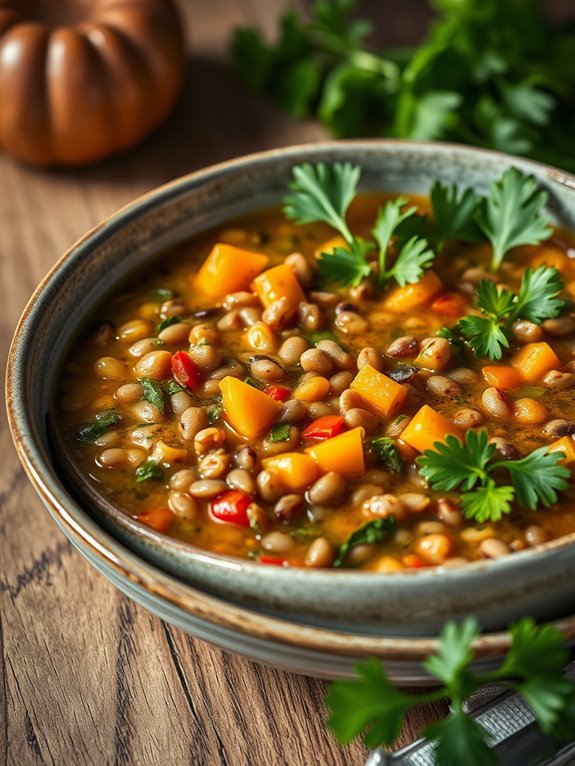 hearty mediterranean lentil soup