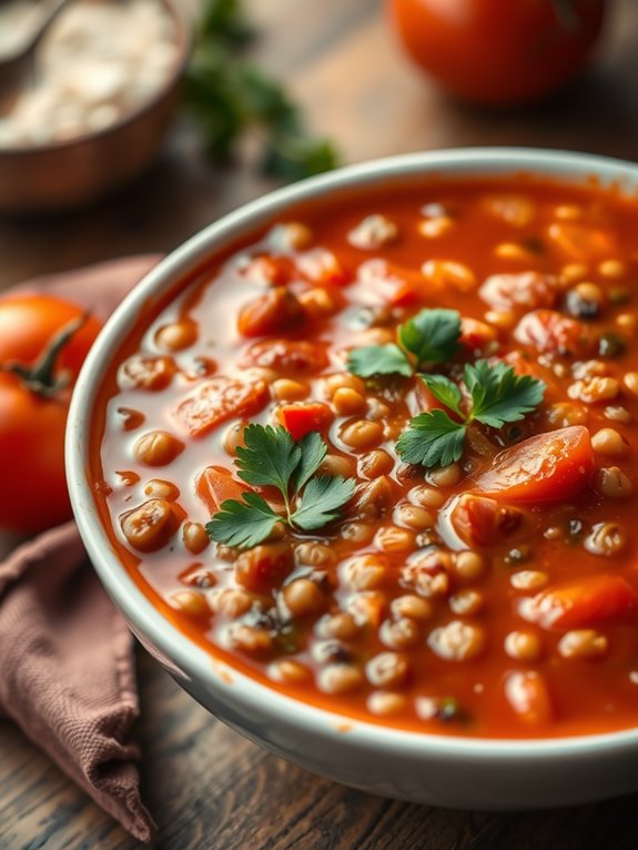 hearty mediterranean lentil soup