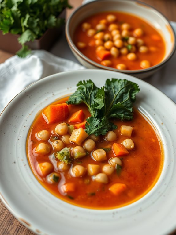 hearty moroccan chickpea soup