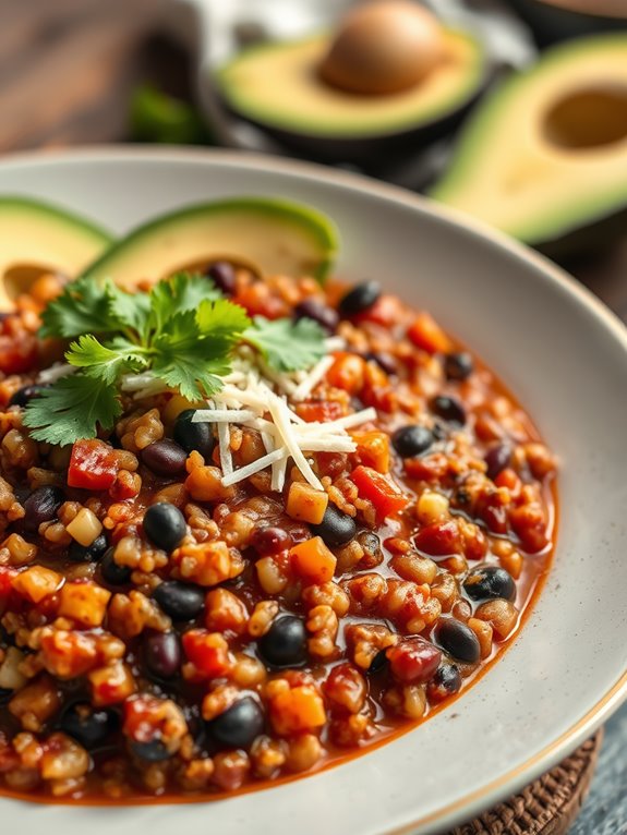 hearty quinoa black bean chili