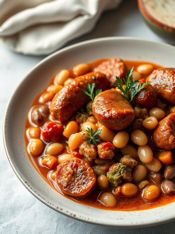 hearty sausage and bean stew