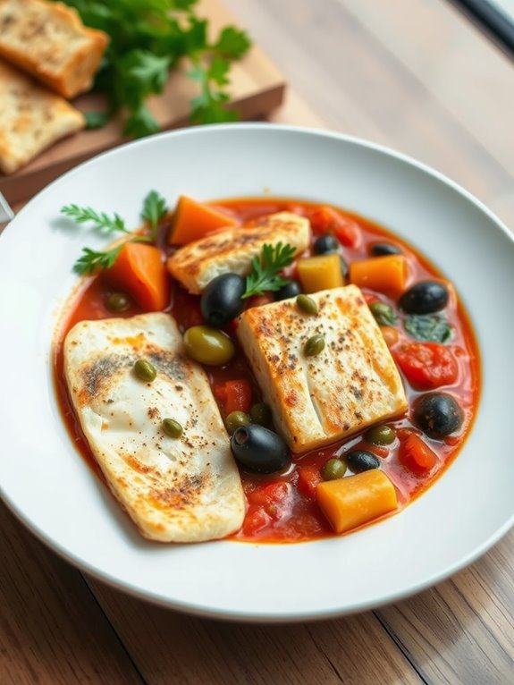 hearty seafood mediterranean dish