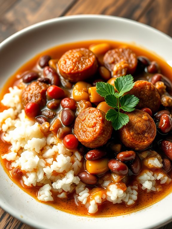 hearty smoked sausage gumbo