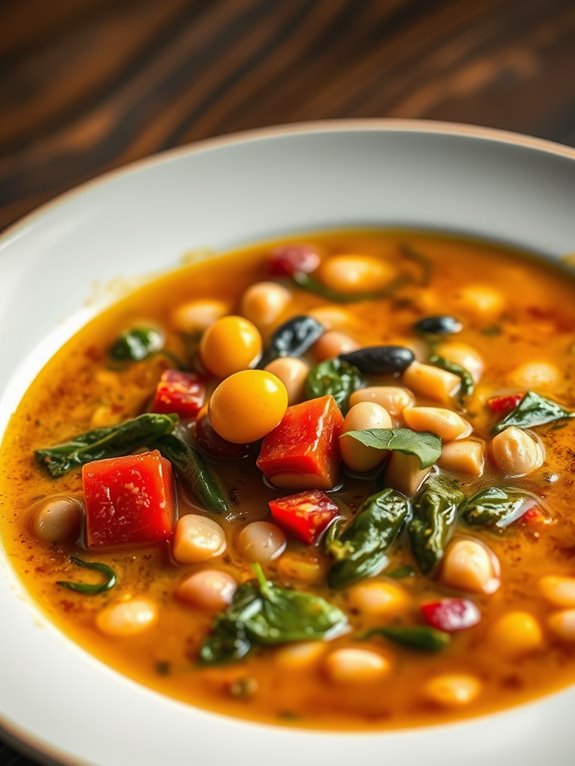 hearty spiced bean soup