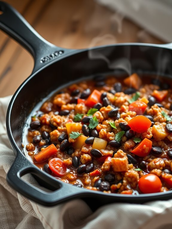 hearty turkey quinoa chili