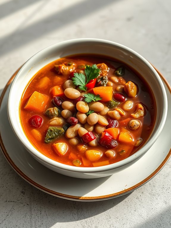 hearty vegetable and bean soup