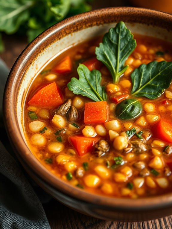 hearty vegetable lentil soup