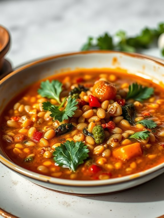 hearty vegetable lentil soup