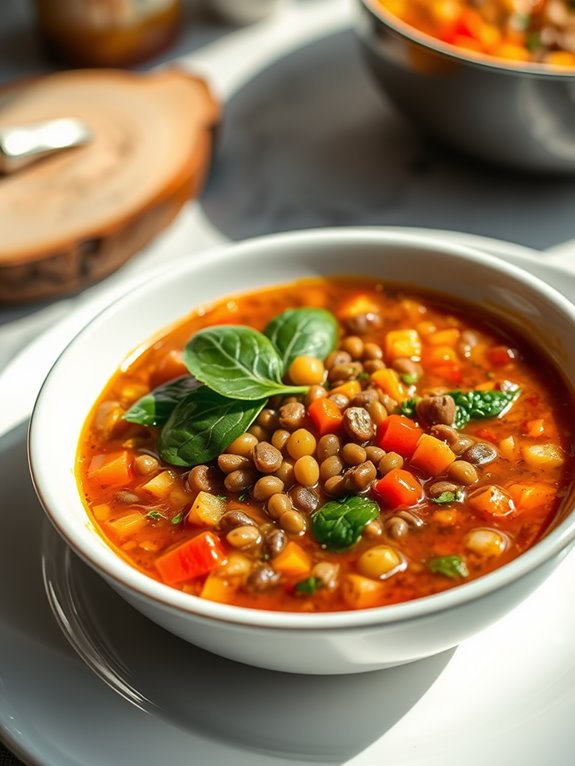 hearty vegetable lentil soup