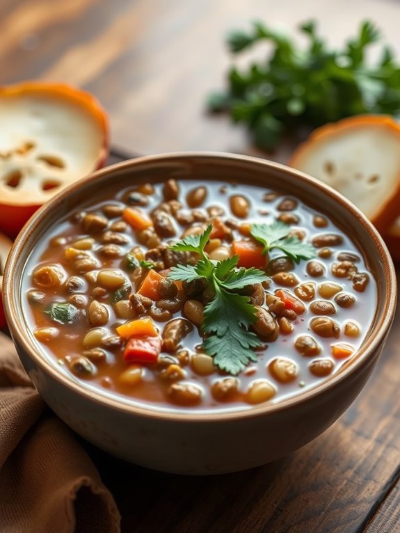 hearty vegetable lentil soup