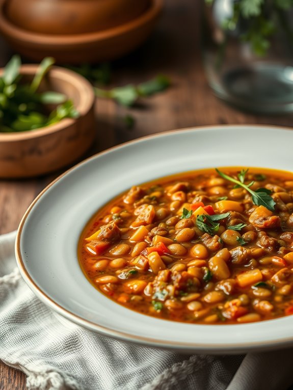 hearty vegetable lentil soup