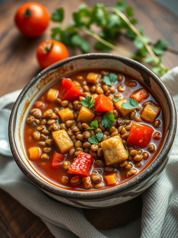 hearty vegetable lentil stew