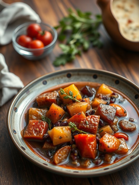 hearty vegetable rye stew