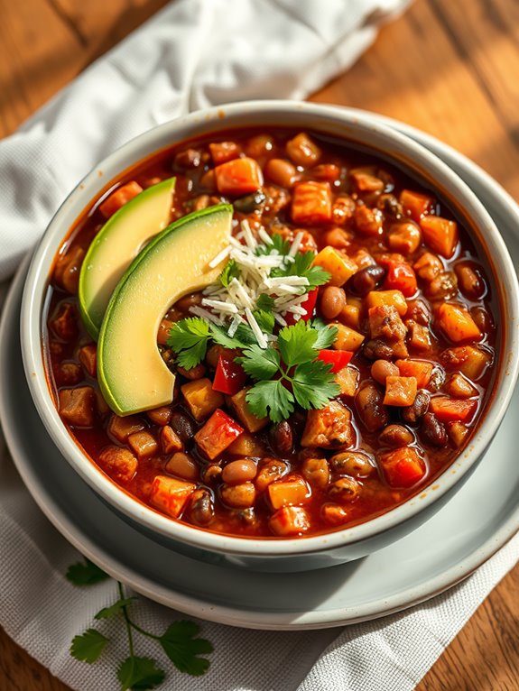 hearty vegetarian chili recipe