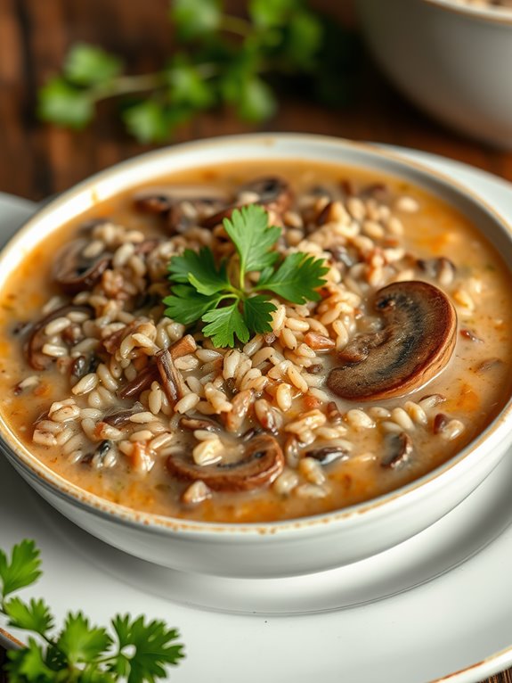 hearty wild rice soup