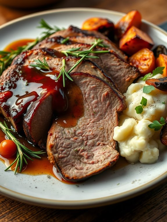 herb and garlic brisket