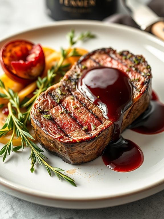 herb crusted filet mignon