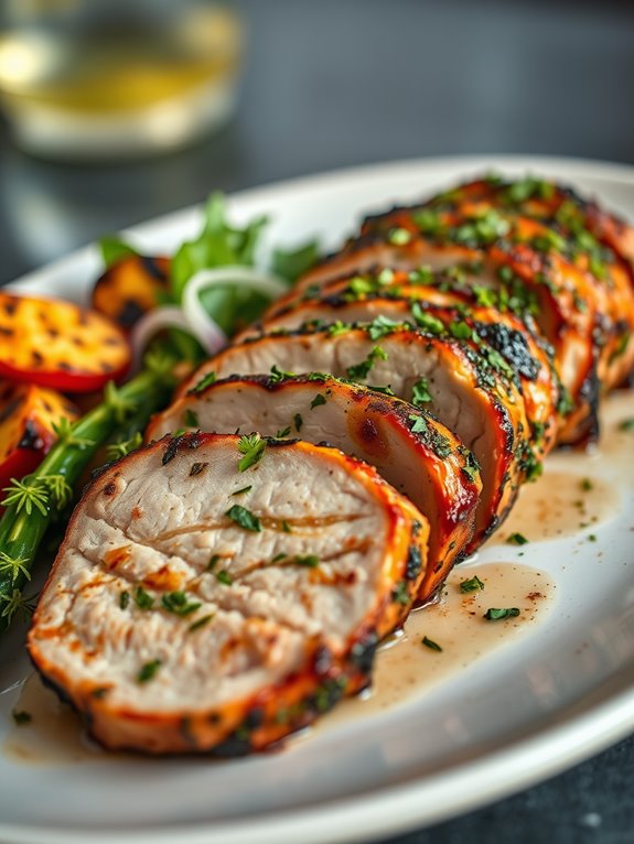 herb crusted grilled pork tenderloin