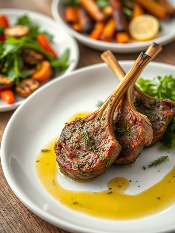 herb crusted lamb chops recipe